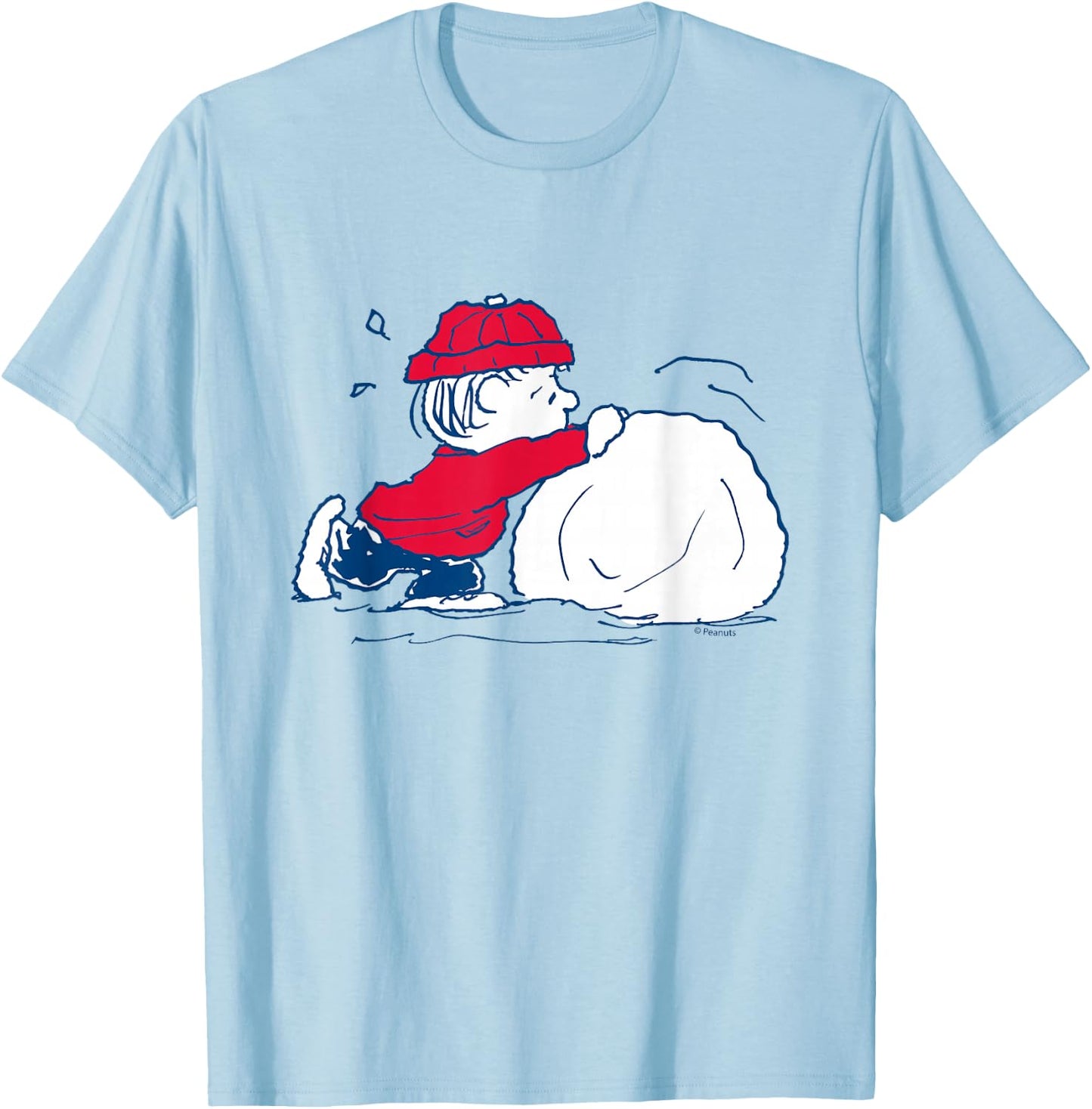 Peanuts - Linus Snowball T-Shirt - T-Shirt | Light Blue