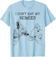 I Don't Eat My Homies Funny Vegetarian Vegan Farm Animal T-Shirt - T-Shirt | Light Blue
