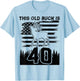 This Old Buck Is 40: 40 Old Deer Hunter 40th Birthday Deer T-Shirt - T-Shirt | Light Blue