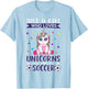 Just A Girl Who Loves Unicorns And Soccer T-Shirt - T-Shirt | Light Blue