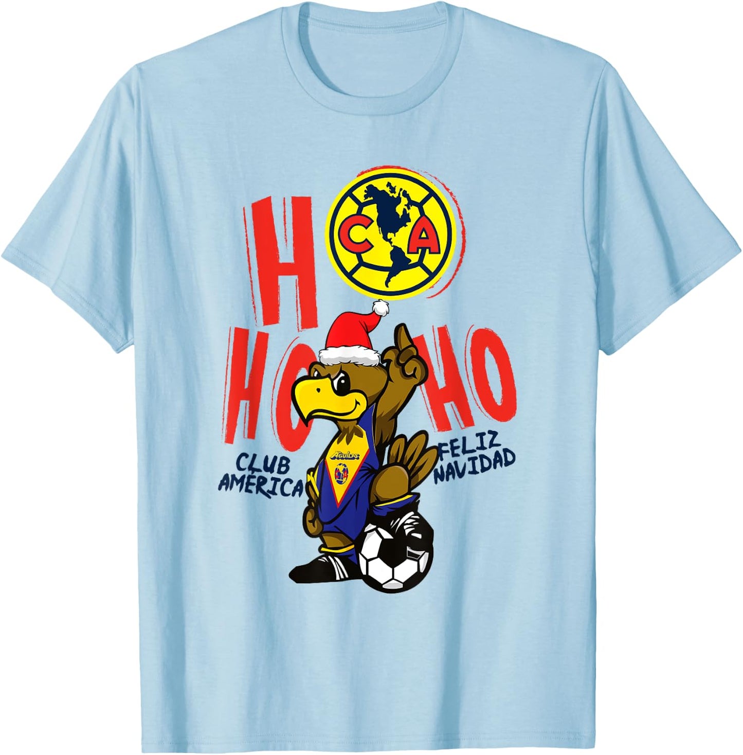 Club America - Navidad T-Shirt - T-Shirt | Light Blue