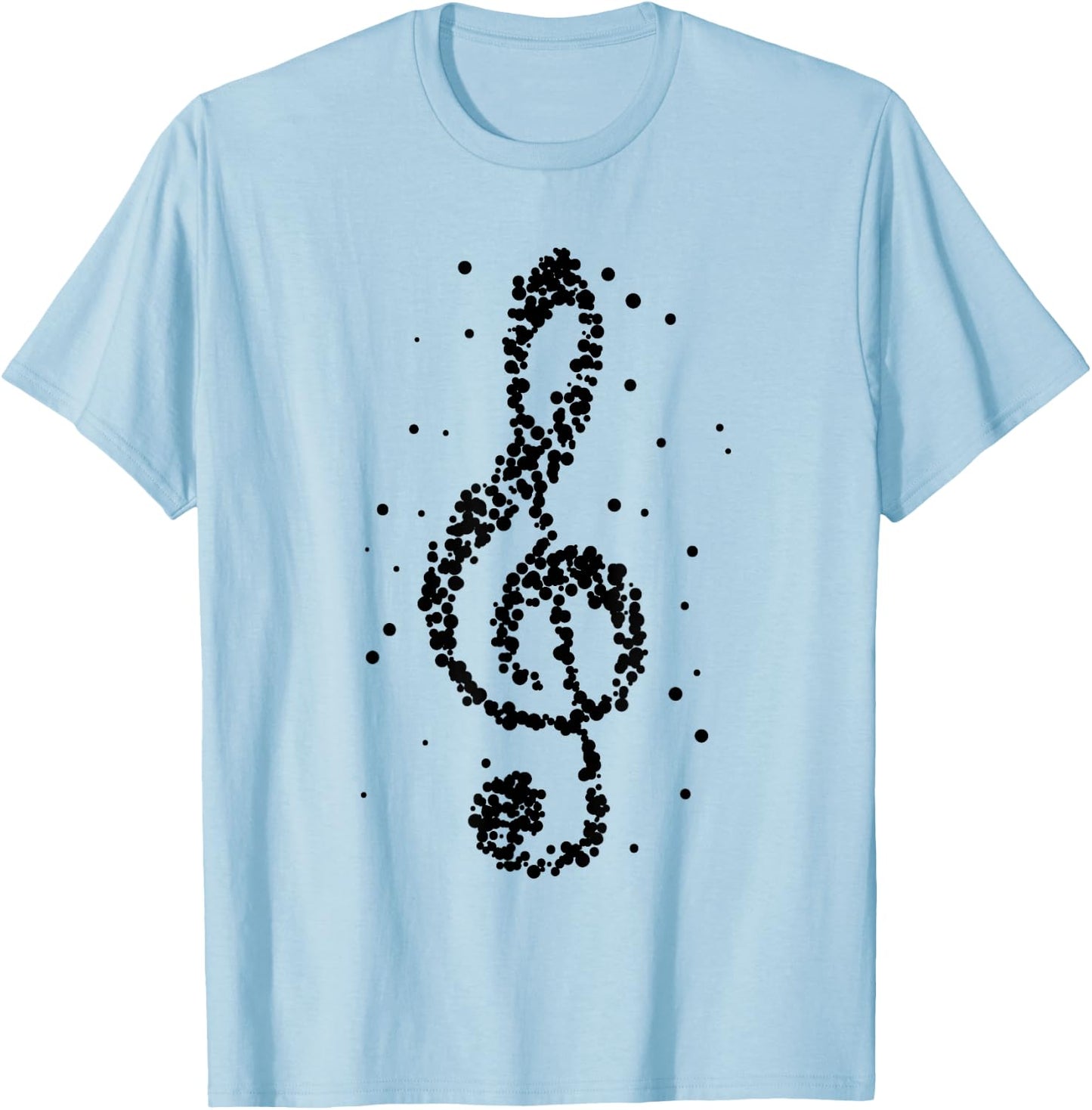 Music in black and white Musician Music teachers T-Shirt - T-Shirt | Light Blue