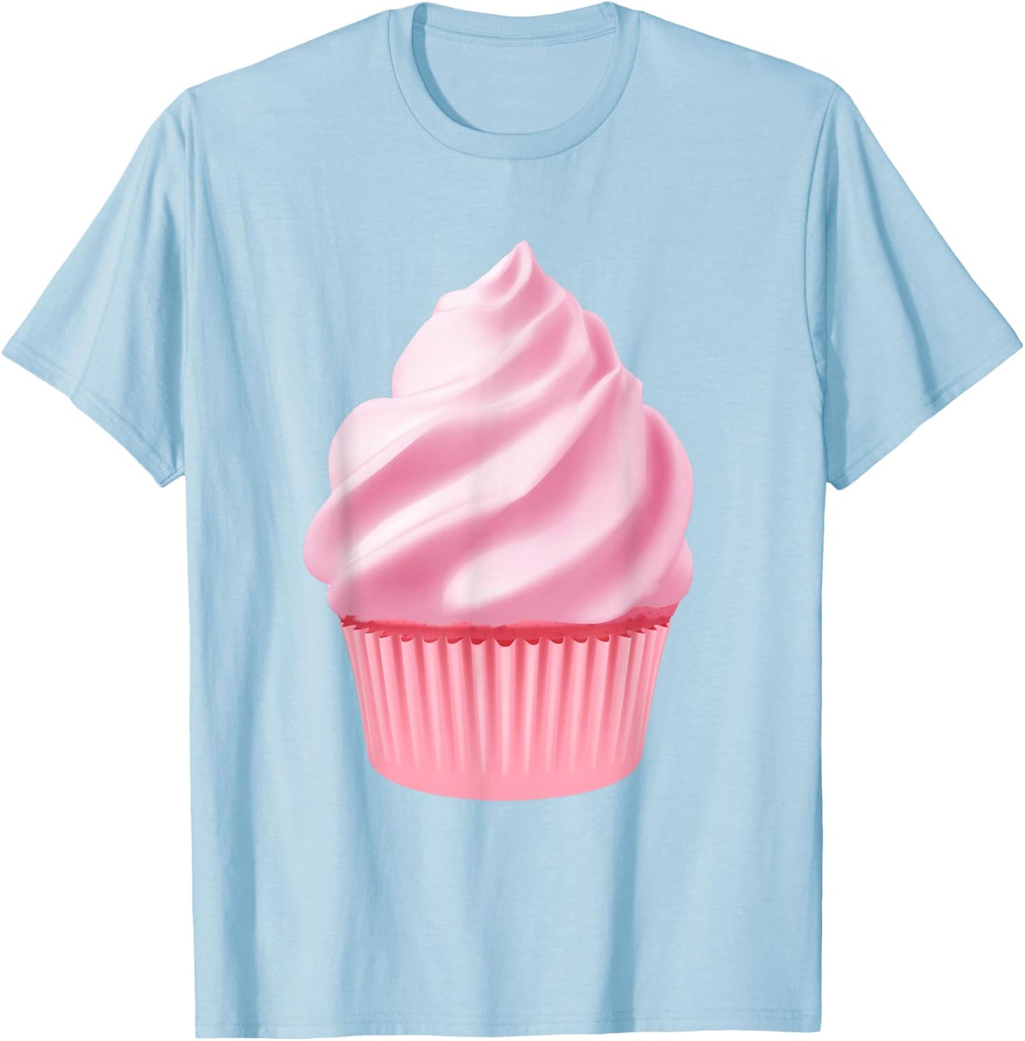 Cupcake Love Design T-Shirt - T-Shirt | Light Blue