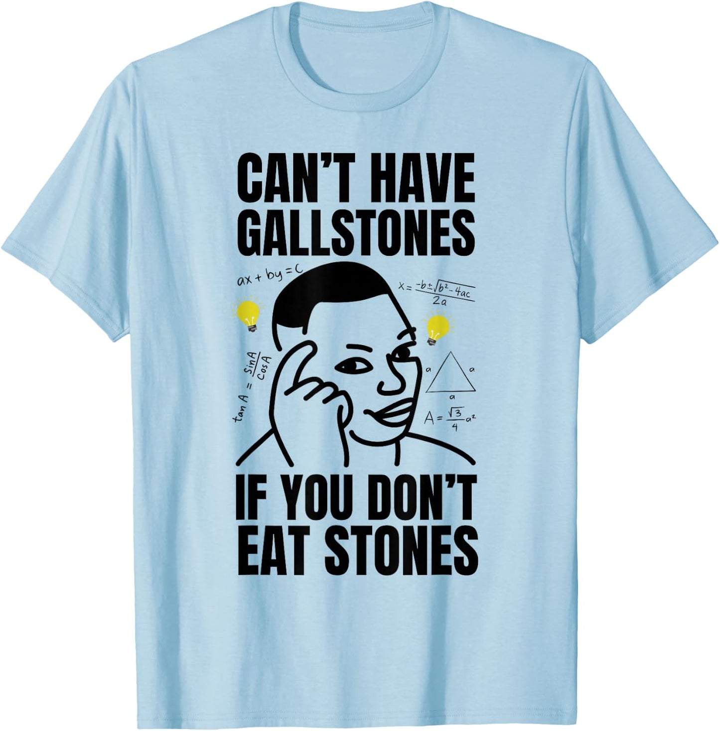 Funny Gallstones Removal Surgery and Gallstone T-Shirt - T-Shirt | Light Blue
