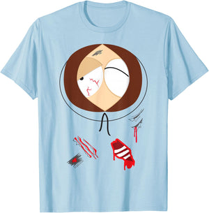 South Park Kenny Injured Face T-Shirt - T-Shirt | Light Blue