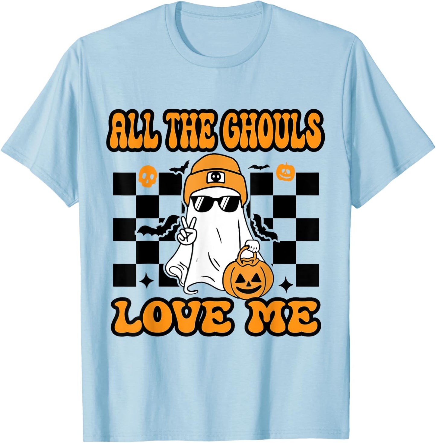 All The Ghouls Love Me Halloween Costume Toddler Boy baby T-Shirt - T-Shirt | Light Blue