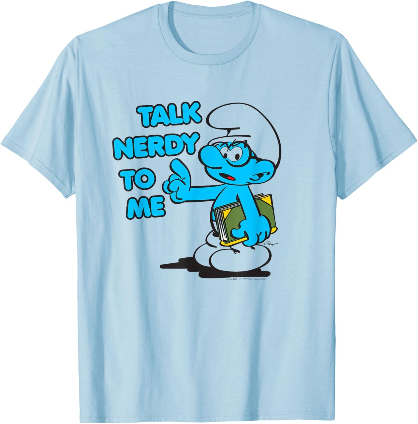 The Smurfs Talk Nerdy to Me T-Shirt - T-Shirt | Light Blue