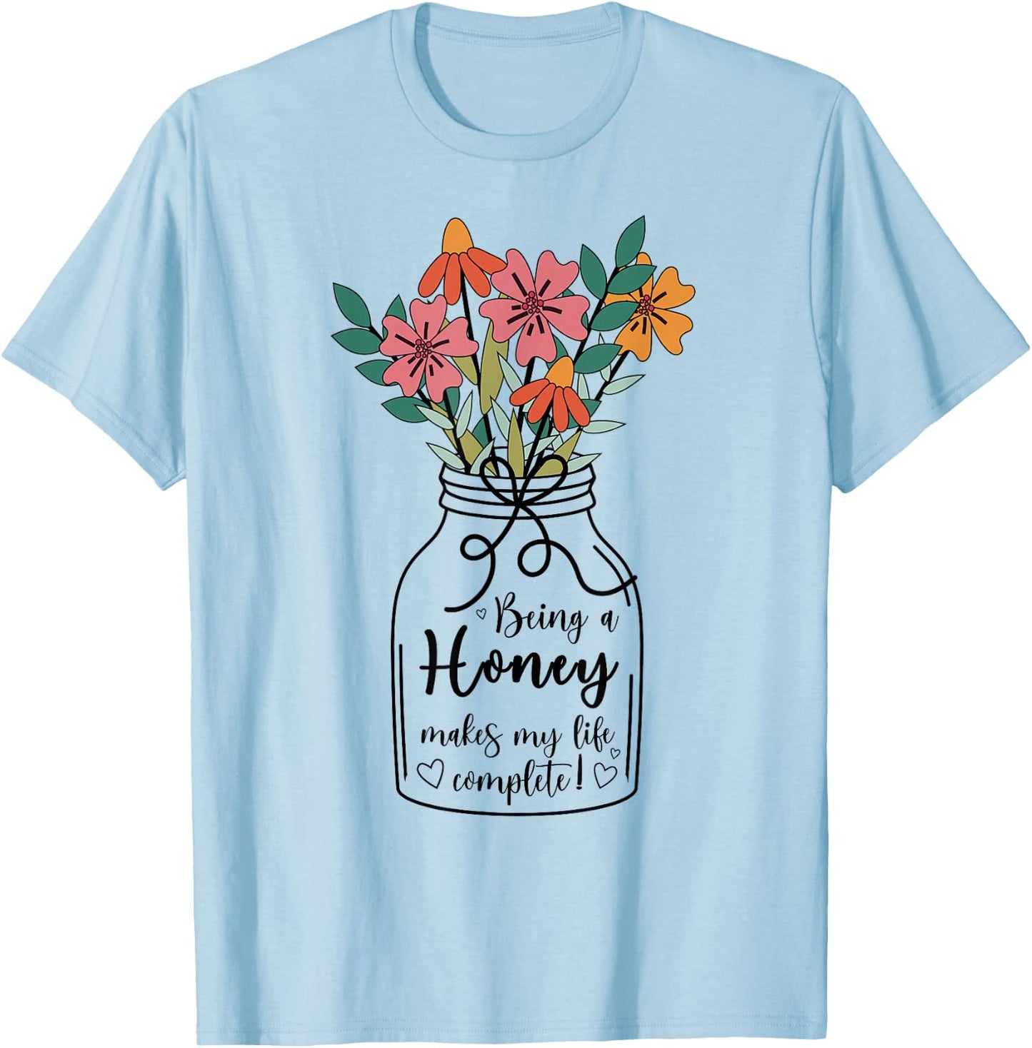 Honey Grandma Appreciation Honey Grandmother T-Shirt - T-Shirt | Light Blue