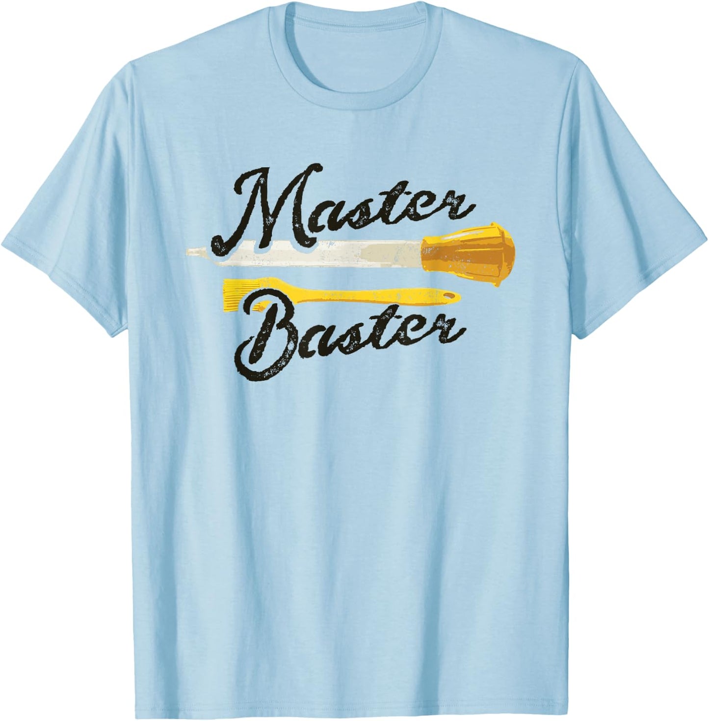 Master Baster, Funny Chef Thanksgiving T-Shirt - T-Shirt | Light Blue