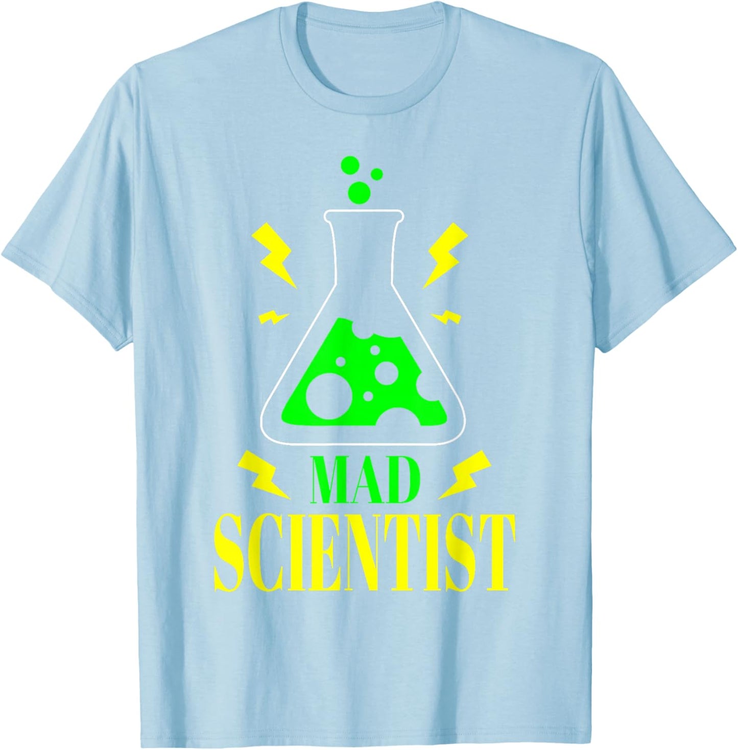 Mad Scientist Science Teacher Halloween Costume Laboratory T-Shirt - T-Shirt | Light Blue