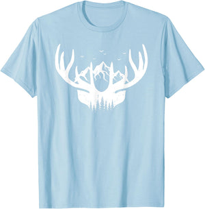 Hunter Orange Deer Hunting T-Shirt - T-Shirt | Light Blue
