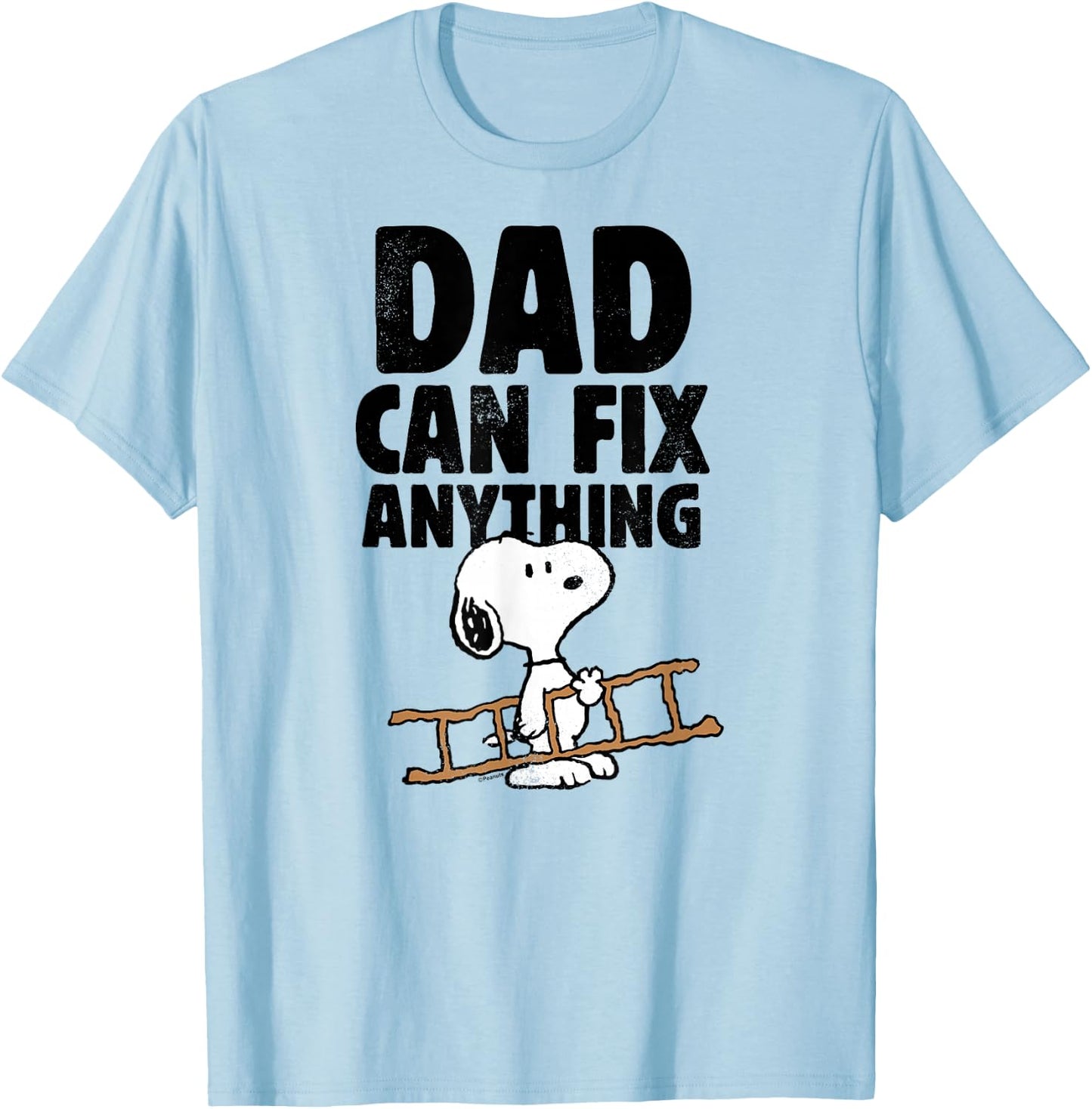 Peanuts - Snoopy Dad Can Do Anything T-Shirt - T-Shirt | Light Blue