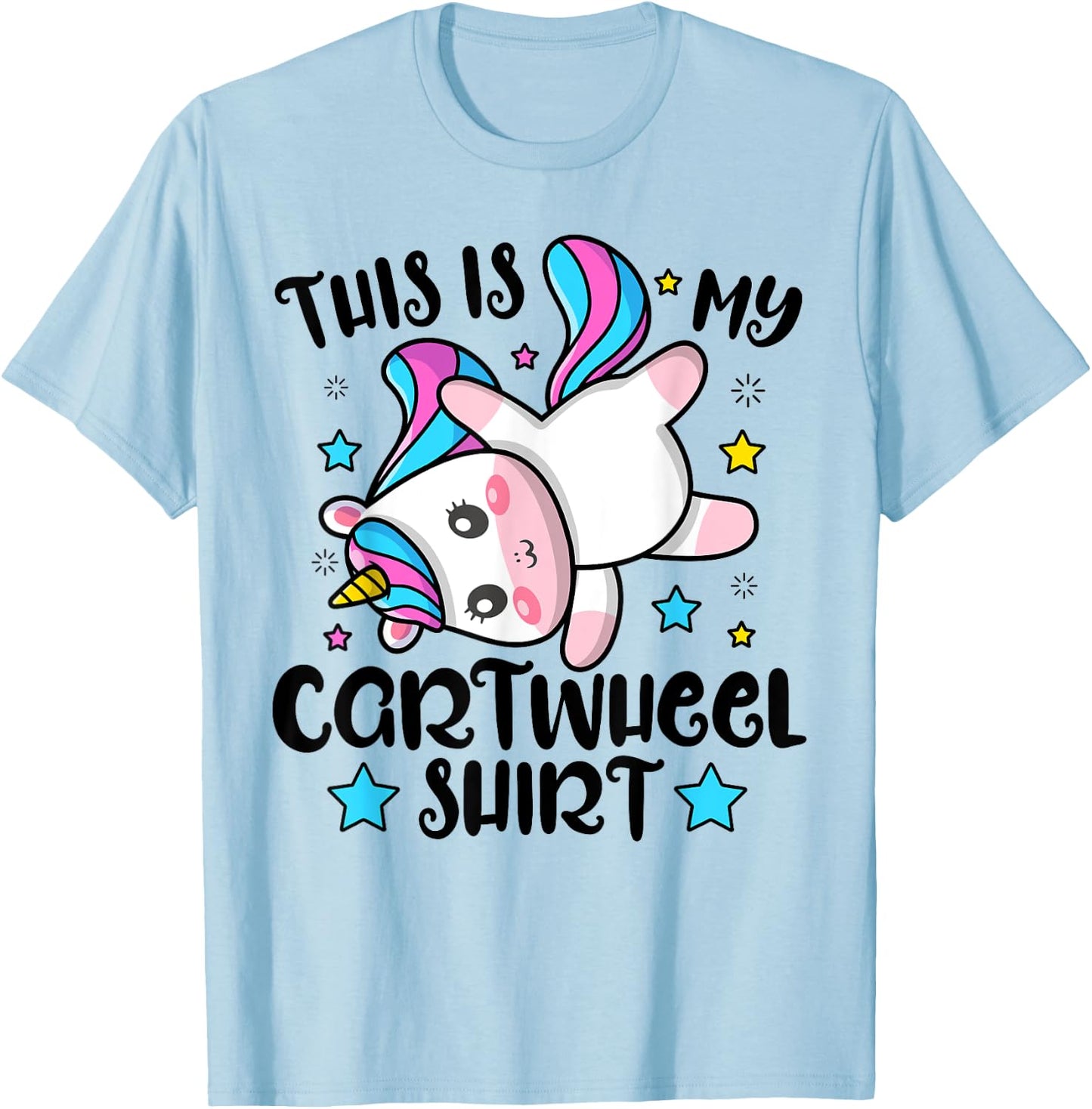 Gymnast This Is My Cartwheel Gymnastics Girls Boys Sports T-Shirt - T-Shirt | Light Blue
