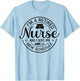 Retired Nurse Nursing Retirements My New Schedule T-Shirt - T-Shirt | Light Blue