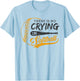 Vintage There Is No Crying In Softball Sports Funny Softball T-Shirt - T-Shirt | Light Blue