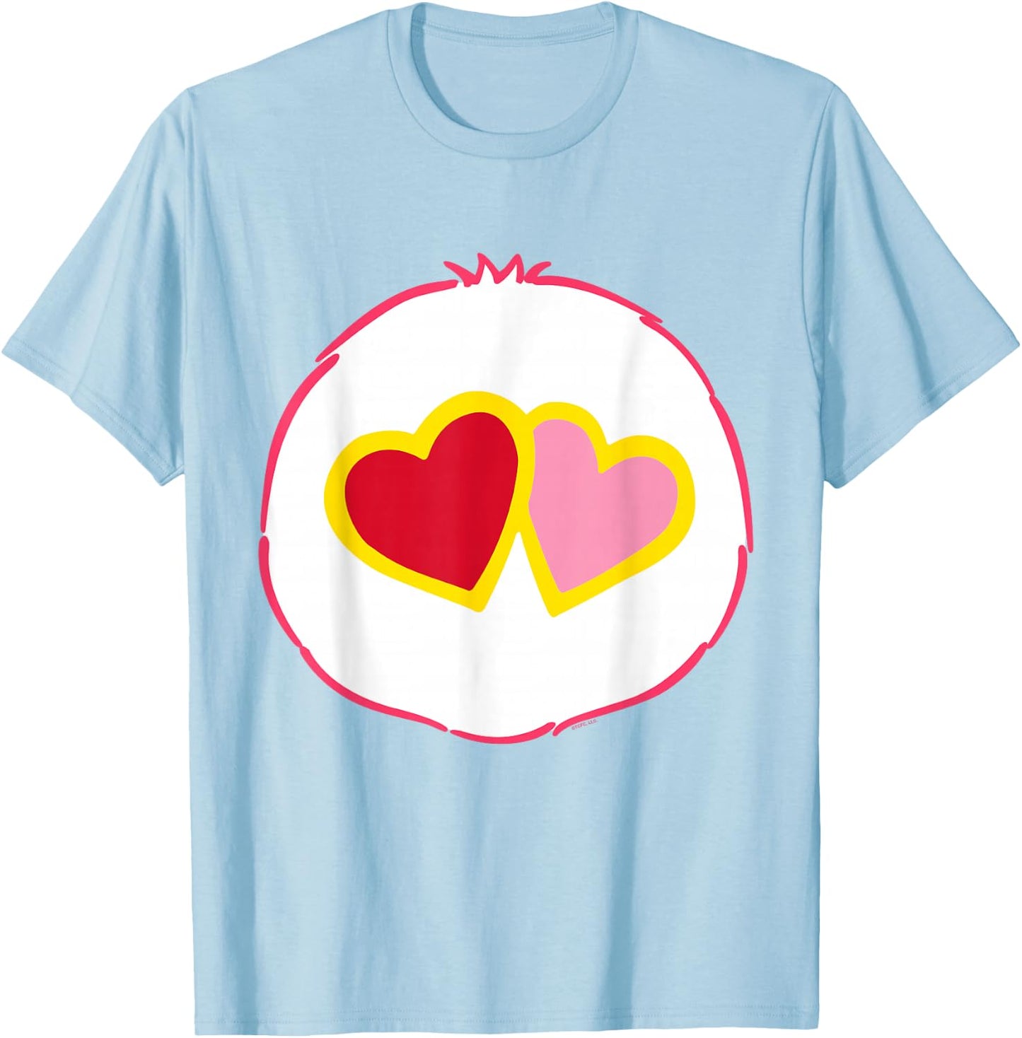 Care Bears Love-a-Lot Belly Halloween Costume T-Shirt - T-Shirt | Light Blue