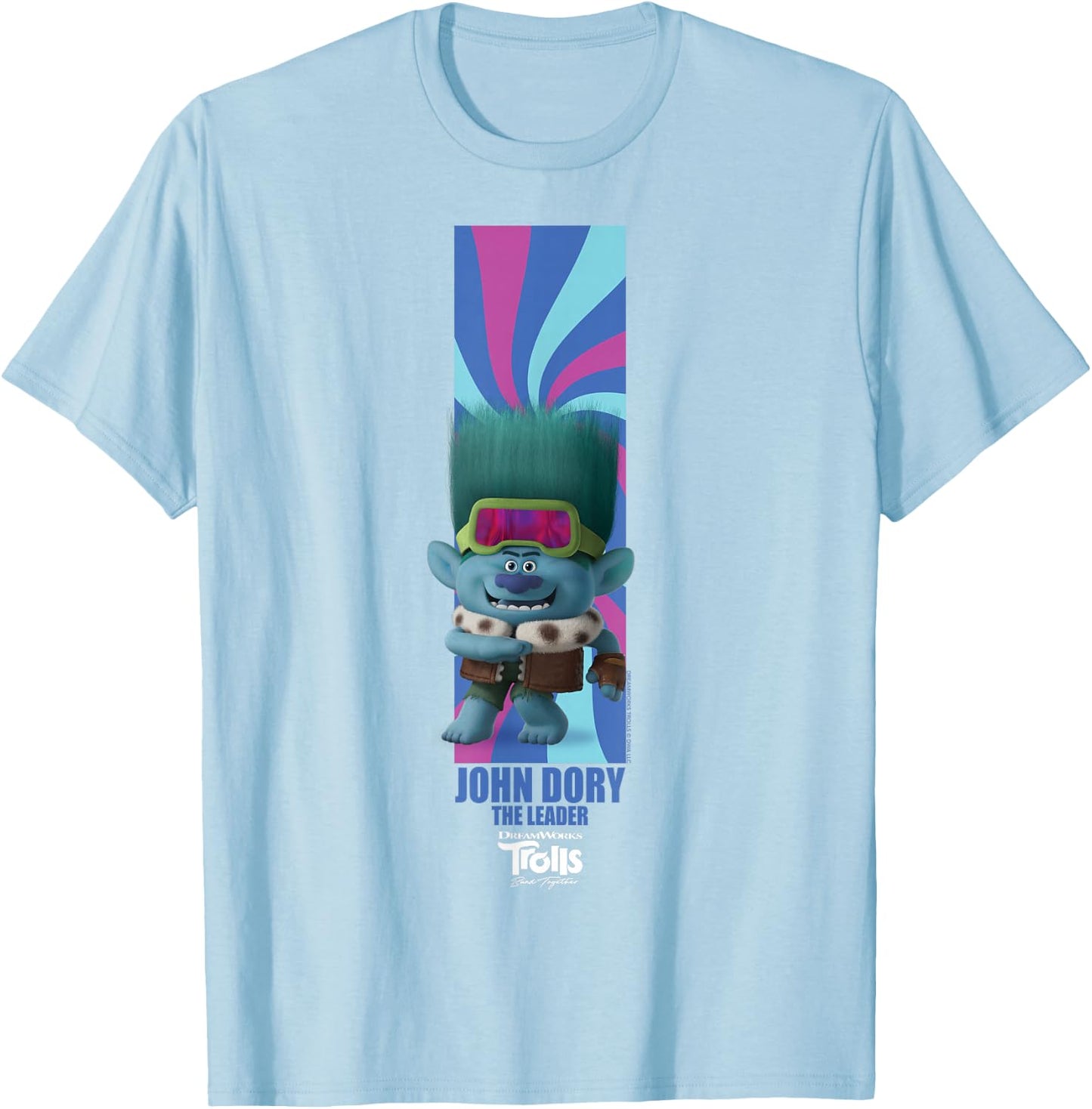 DreamWorks Trolls Band Together BroZone John Dory T-Shirt - T-Shirt | Light Blue