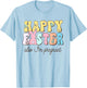 Also Im Pregnant Happy Easter Funny Pregnancy Reveal T-Shirt - T-Shirt | Light Blue