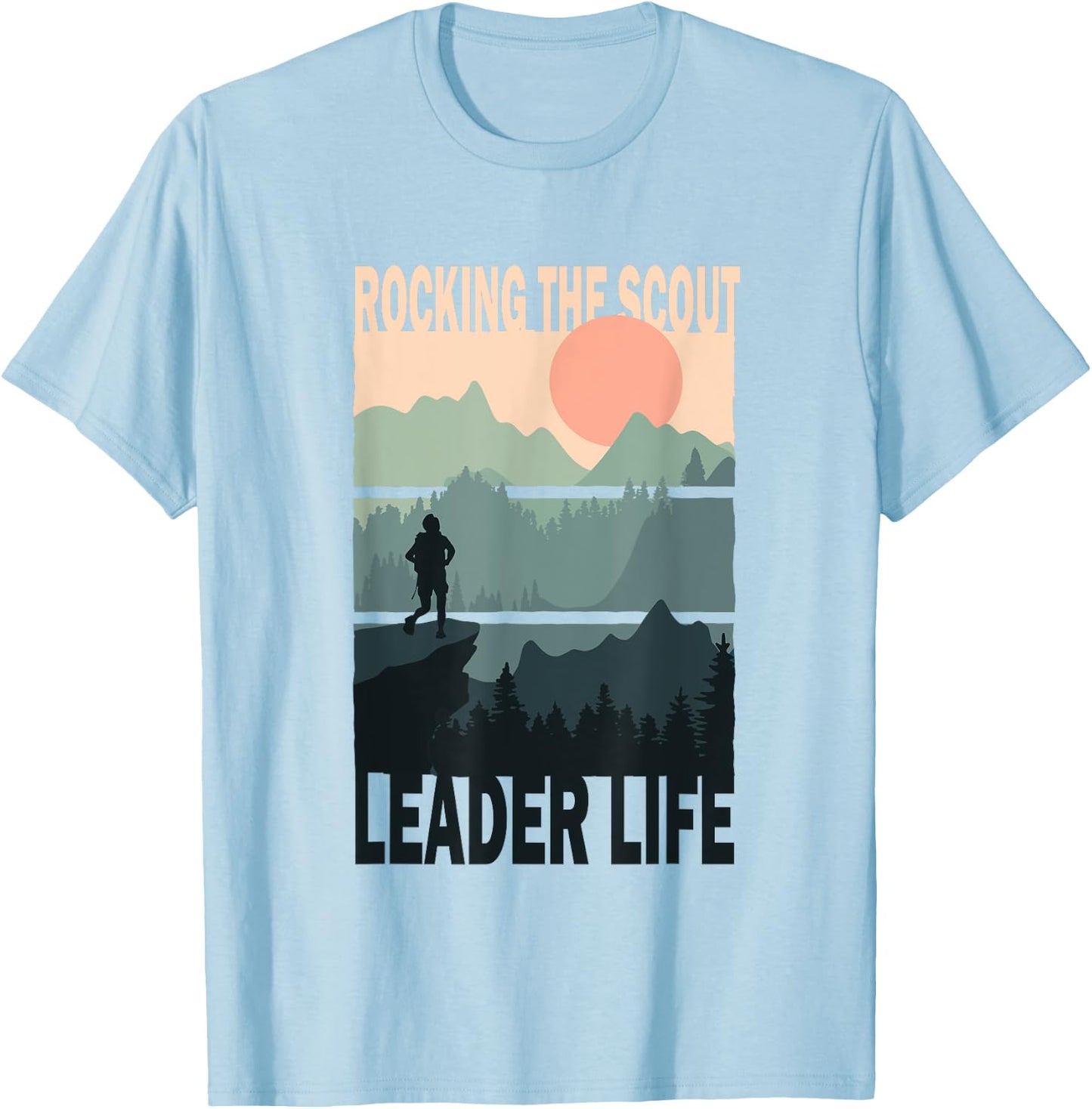 Rocking The Scout Leader Life Cub Master Scouting T-Shirt - T-Shirt | Light Blue