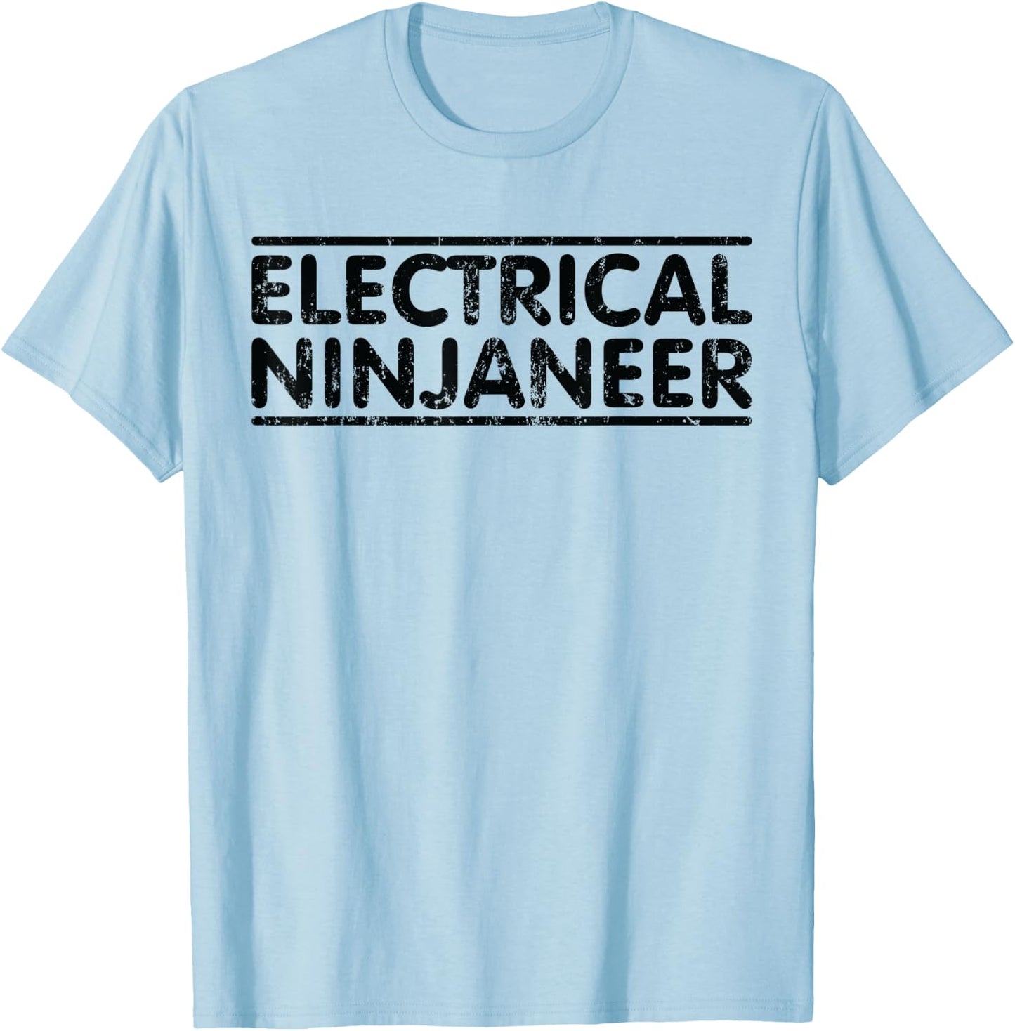 Ninjaneer - Funny Electrical Engineer T-Shirt - T-Shirt | Light Blue