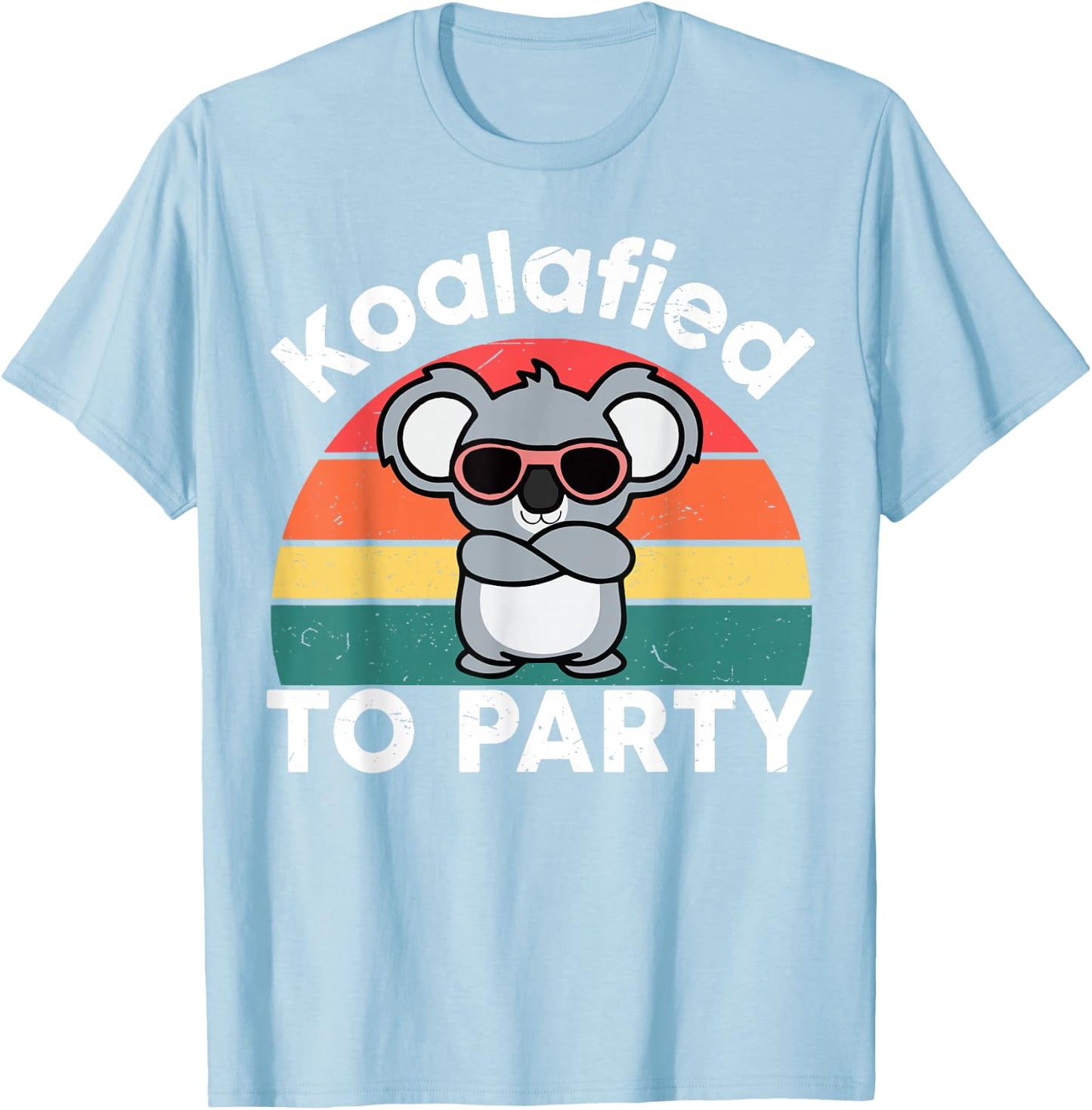 Cute Koalafied Shirt to Party Men Kids Boys Girl Women Koala T-Shirt - T-Shirt | Light Blue