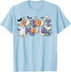 Spooky Mama, Groovy, Cute Matching Mama and Mini Halloween T-Shirt - T-Shirt | Light Blue