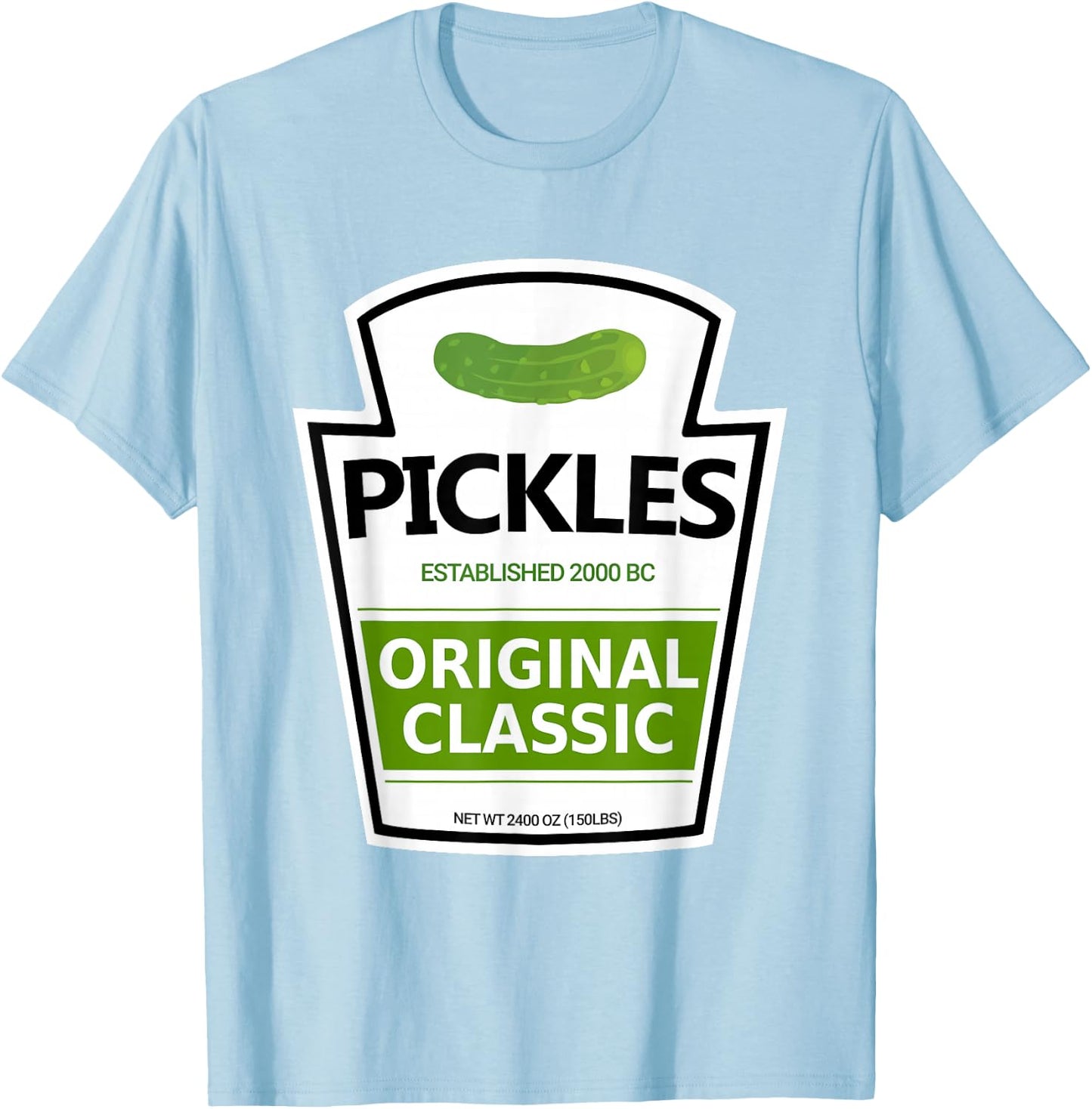 Lazy Costume Pickle Jar T-Shirt - T-Shirt | Light Blue