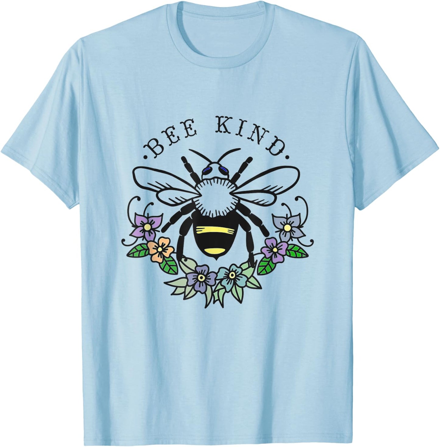 Bee Kind T-Shirt - T-Shirt | Light Blue