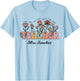 Mrs. Sanchez Teacher Wildflower Women Back To School T-Shirt - T-Shirt | Light Blue