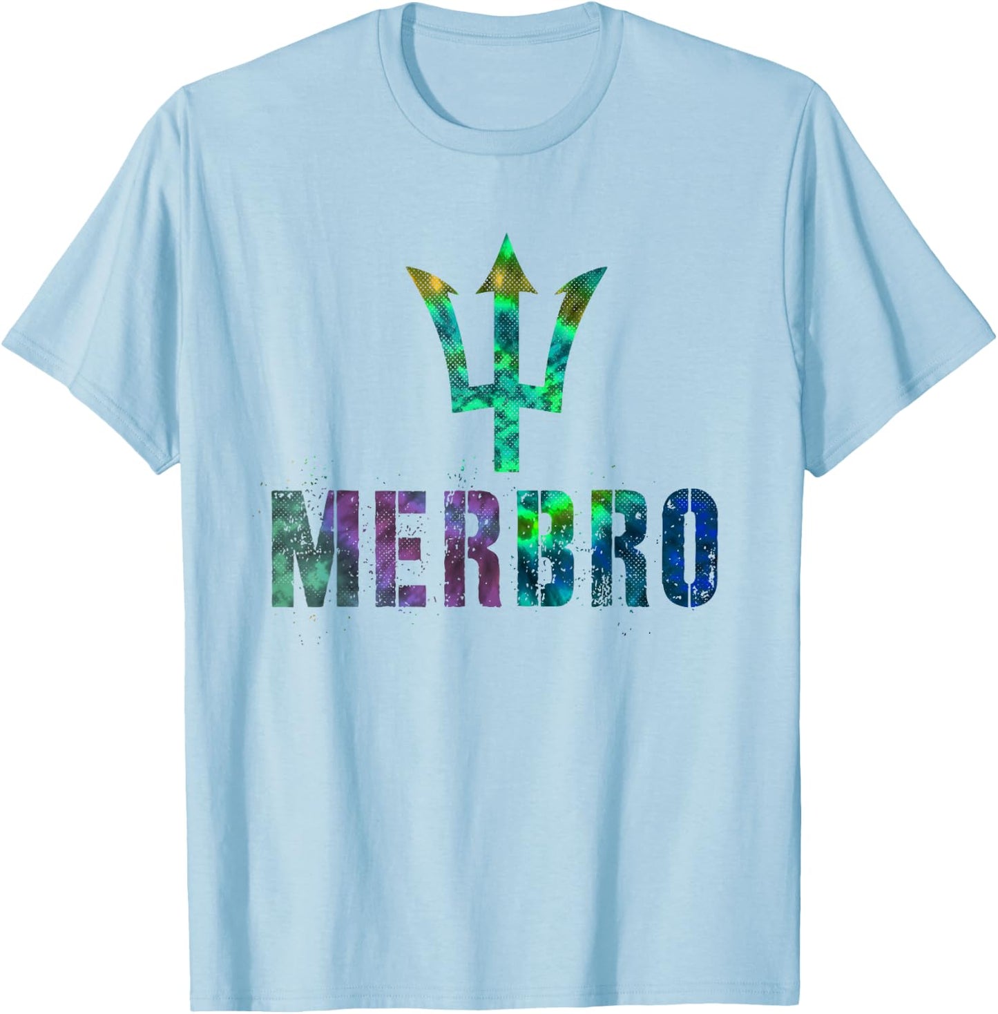 Cool MERBRO Mermaid Bro Cruise Kids Brother Vacation Beach T-Shirt - T-Shirt | Light Blue