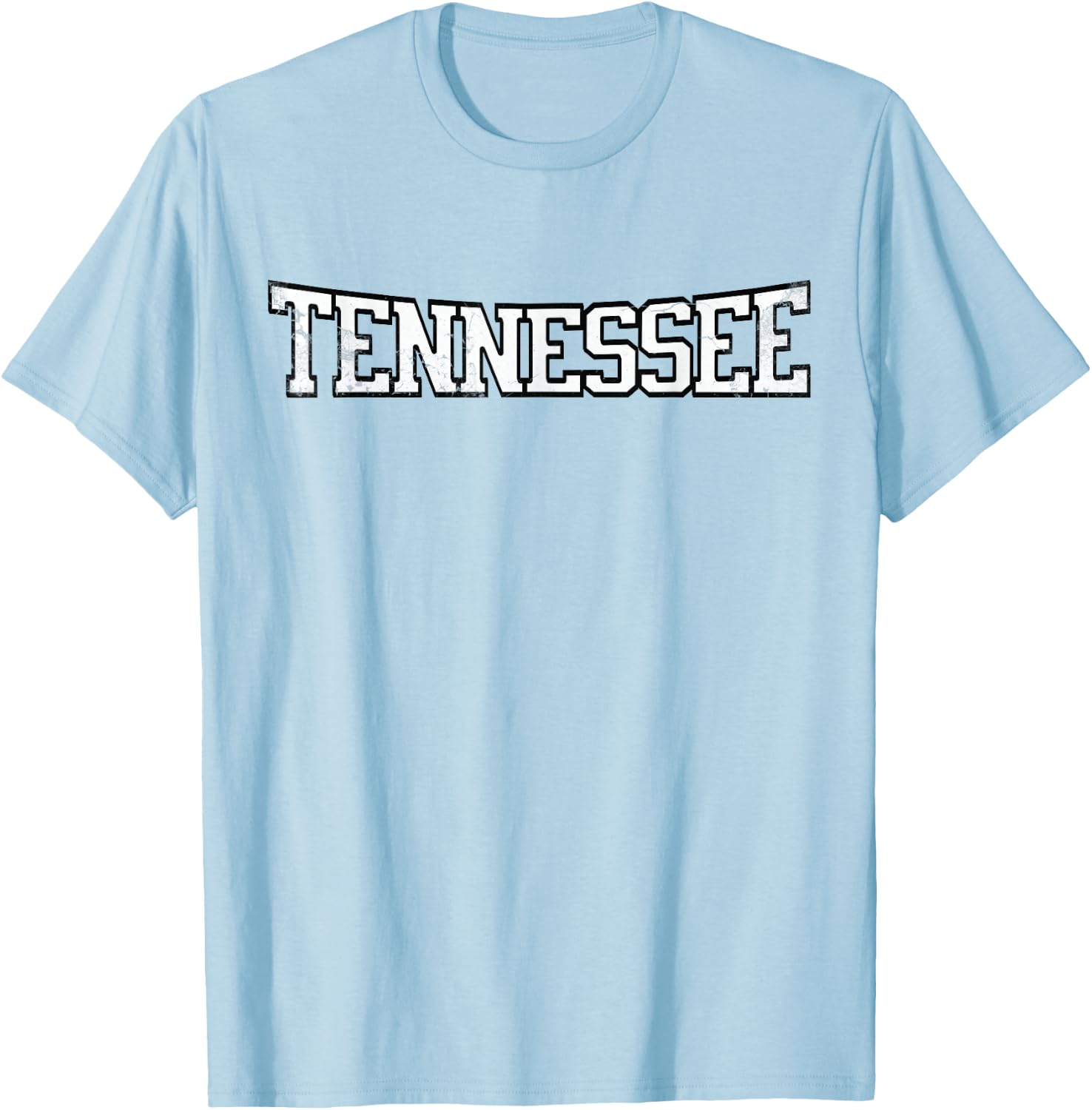 TN Tennessee City Distressed T-Shirt - T-Shirt | Light Blue