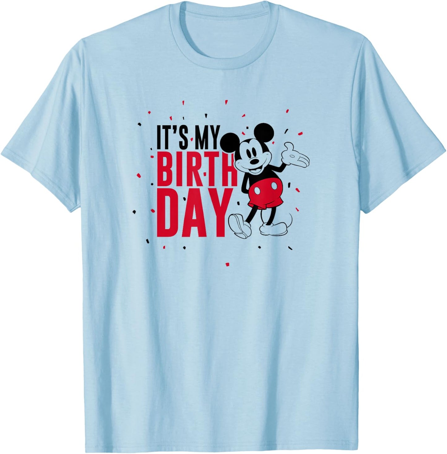 Disney Mickey Mouse It's My Birthday T-Shirt - T-Shirt | Light Blue
