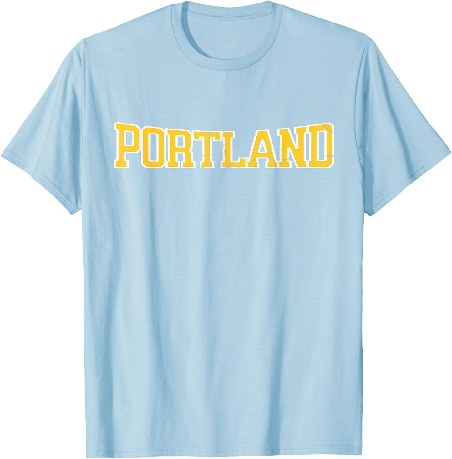 Portland soccer Distressed T-Shirt - T-Shirt | Light Blue