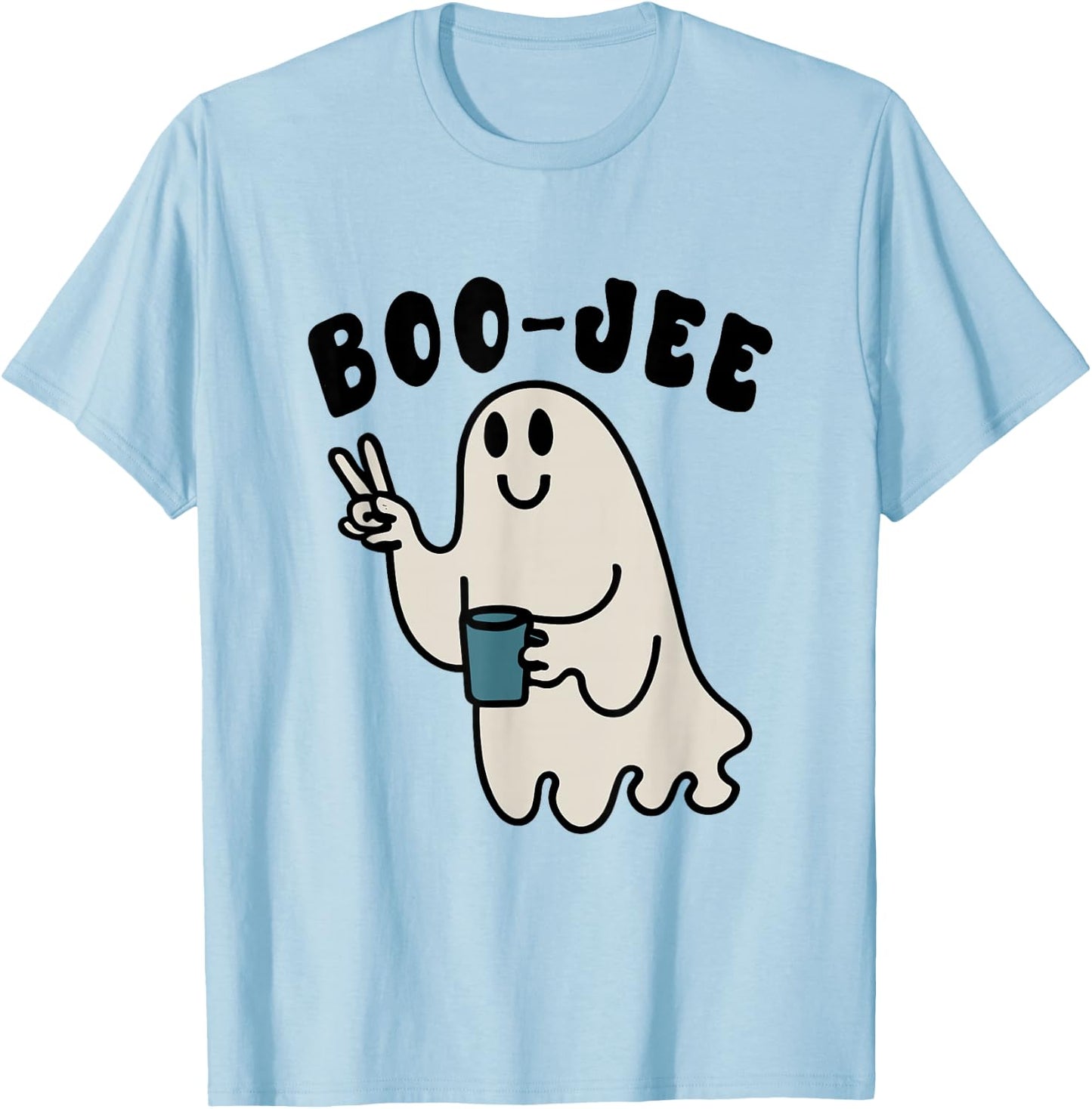 Boo Jee - Boo Ghost T-Shirt - T-Shirt | Light Blue