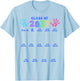 Class of 2037 Grow with Me Color Handprint Pre-k 12th Grade T-Shirt - T-Shirt | Light Blue
