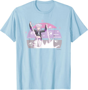 【Nekomata Okayu】 Holo no Graffiti Greatest Moments T-Shirt - T-Shirt | Light Blue