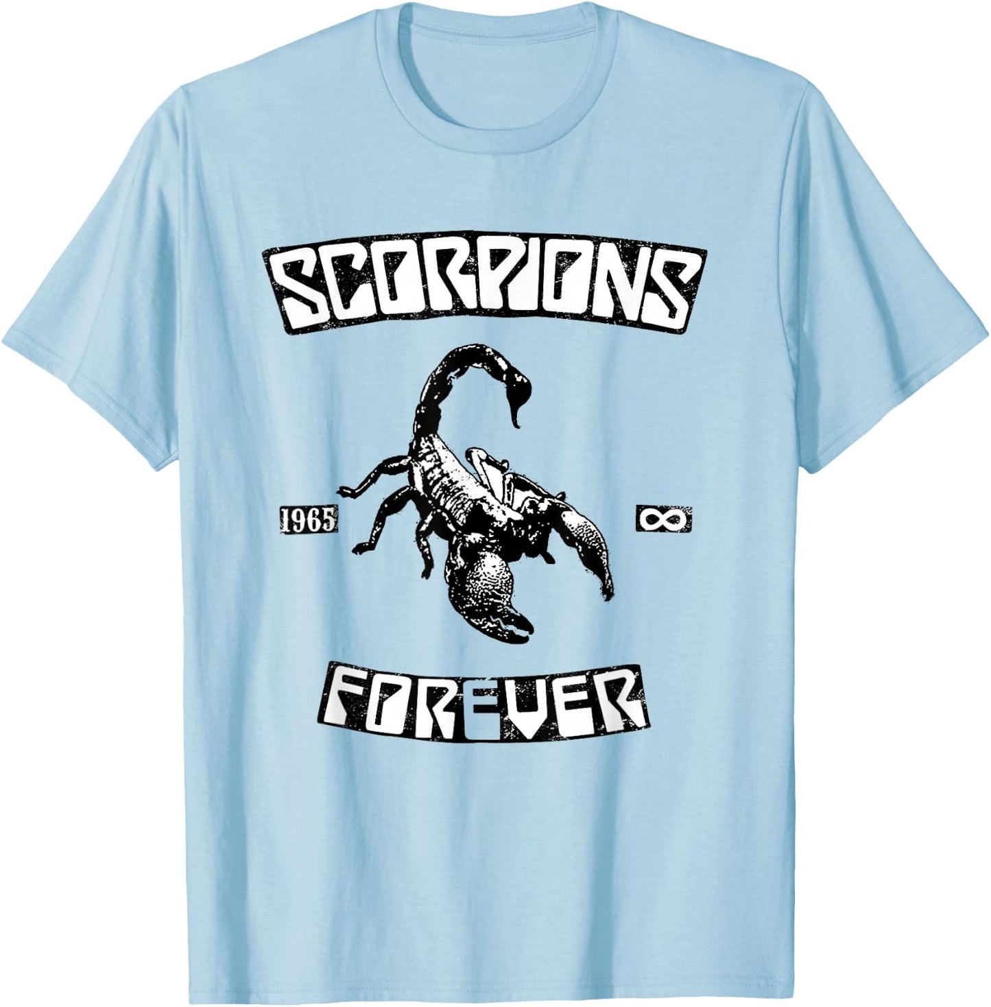 Official Scorpions Forever Since 1965 T-Shirt - T-Shirt | Light Blue