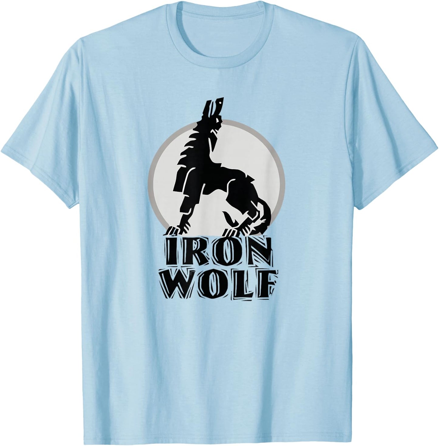 Iron Wolf LT by Lithuania Strong T-Shirt - T-Shirt | Light Blue