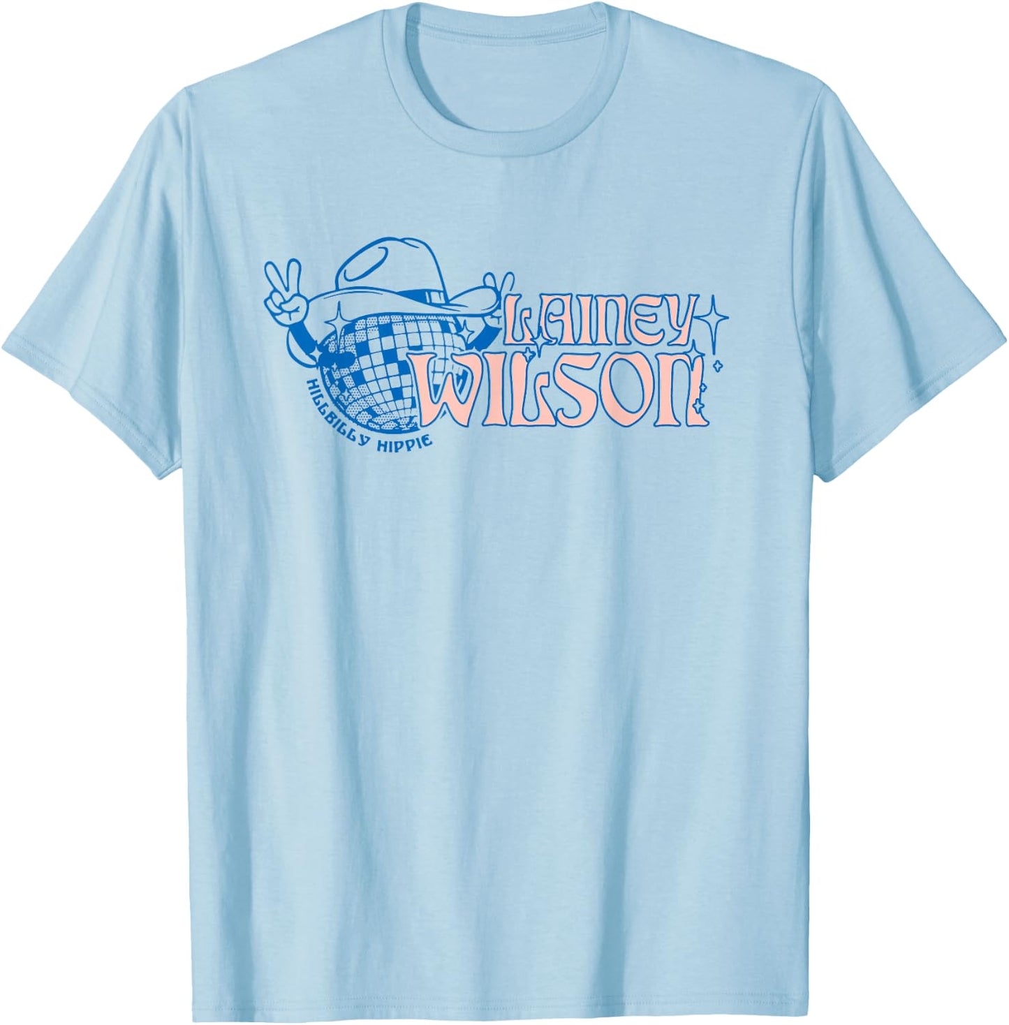 Lainey Wilson - Hillbilly Hippie T-Shirt - T-Shirt | Light Blue