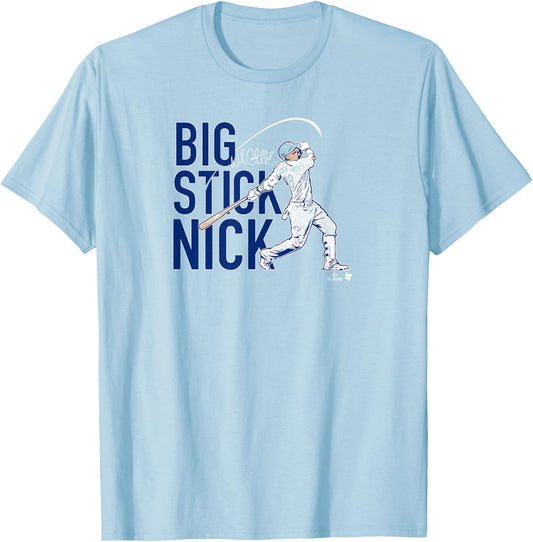 Nick Castellanos - Big Stick Nick - Philadelphia Baseball T-Shirt - T-Shirt | Light Blue