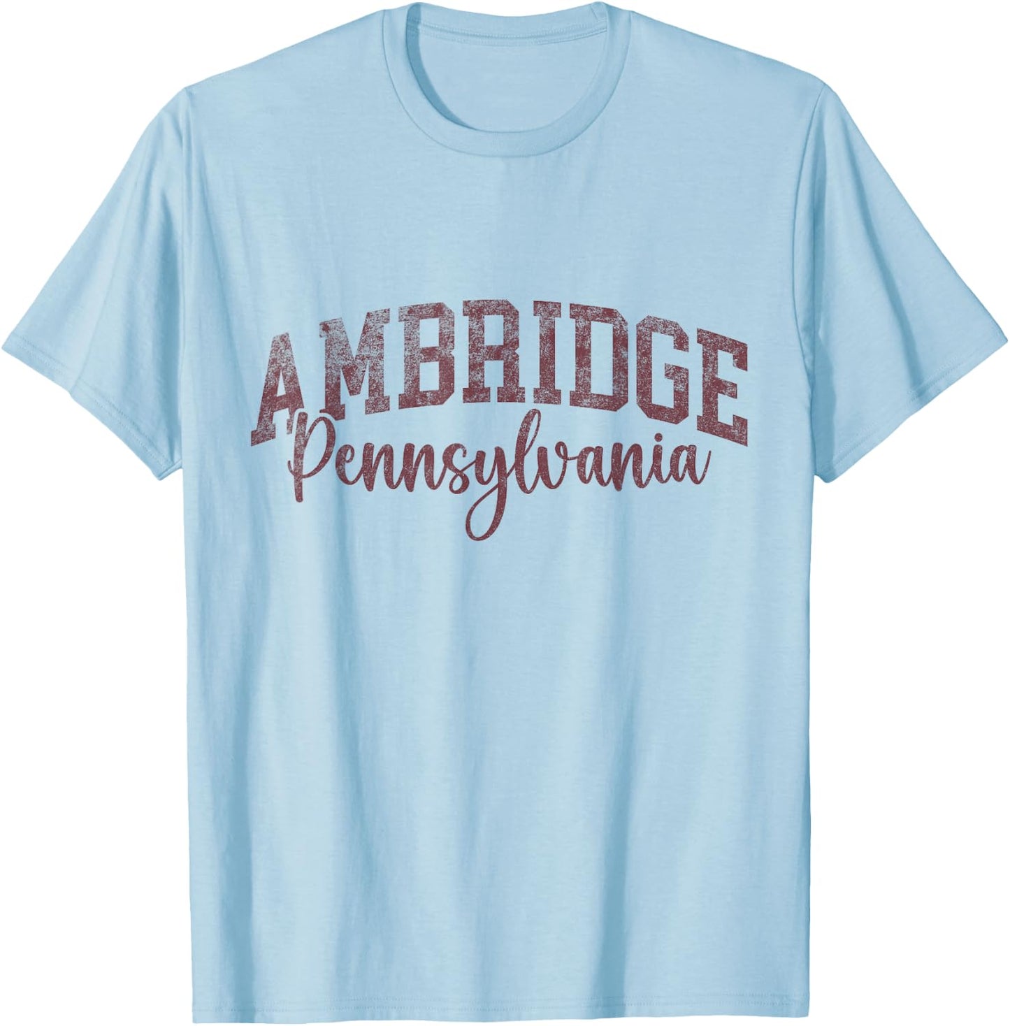 Ambridge Pennsylvania, Bridger Pride 15003 T-Shirt - T-Shirt | Light Blue