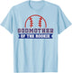 Godmother of Rookie 1st Birthday Baseball Theme Matching T-Shirt - T-Shirt | Light Blue