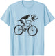 Treeing Walker Coonhound Dog Riding a Bike Bicycle Cycling Men Women Kids T-Shirt - T-Shirt | Light Blue