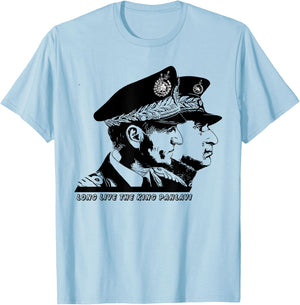 Iran Gilaki Co King Reza Shah and King Mohammad Reza Pahlavi T-Shirt - T-Shirt | Light Blue