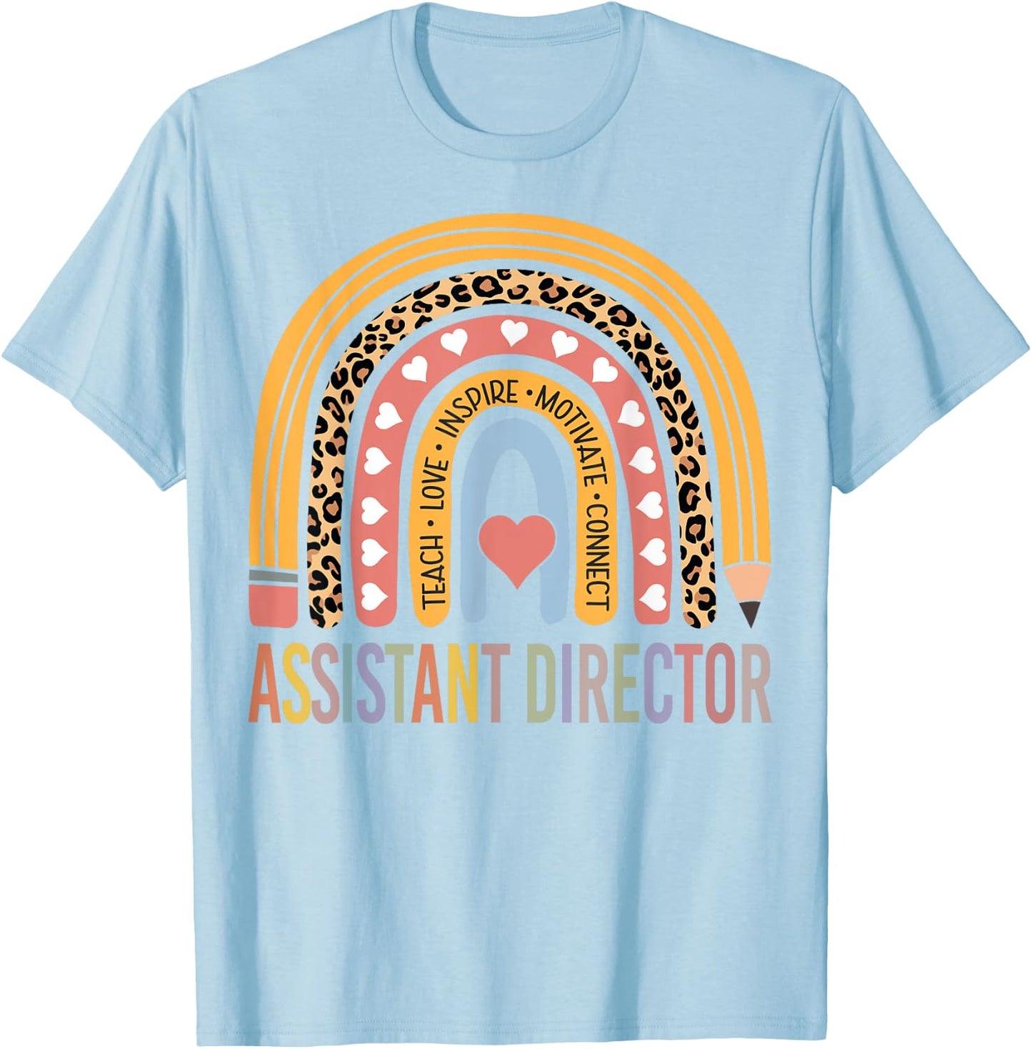Assistant Director 100th Day Of School Assistant Manager T-Shirt - T-Shirt | Light Blue