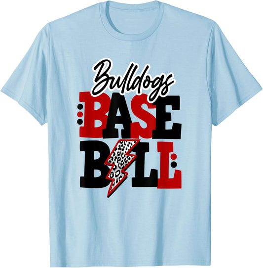 Bulldogs Baseball Bulldog Bulldogs Bull dogs Bulldod Men Women Kids T-Shirt - T-Shirt | Light Blue