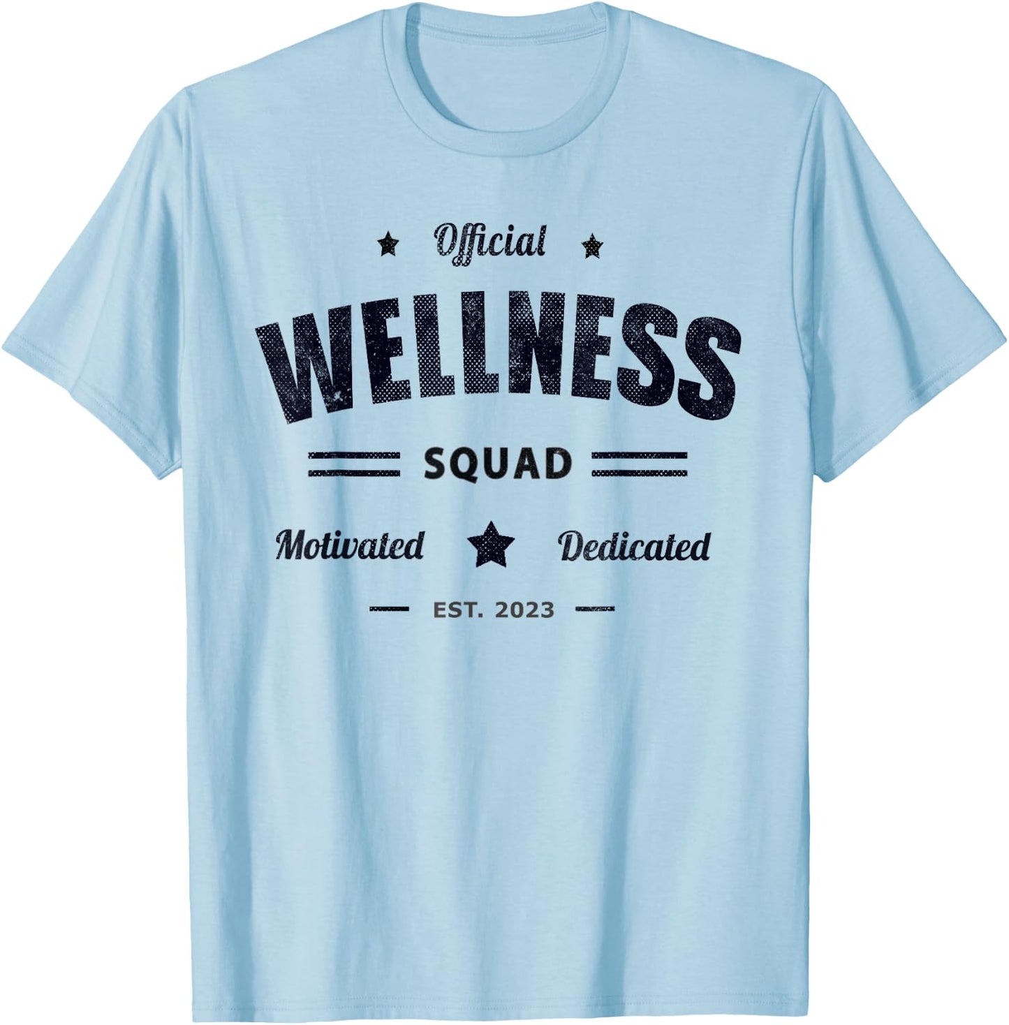 Official WELLNESS SQUAD P.E Crew Health Trainer Coach Nurse T-Shirt - T-Shirt | Light Blue