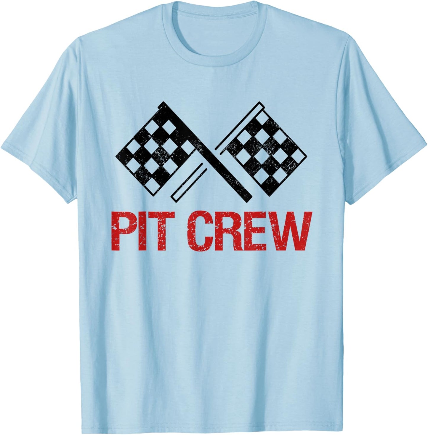Pit Crew for Racing Car Parties T-Shirt - T-Shirt | Light Blue