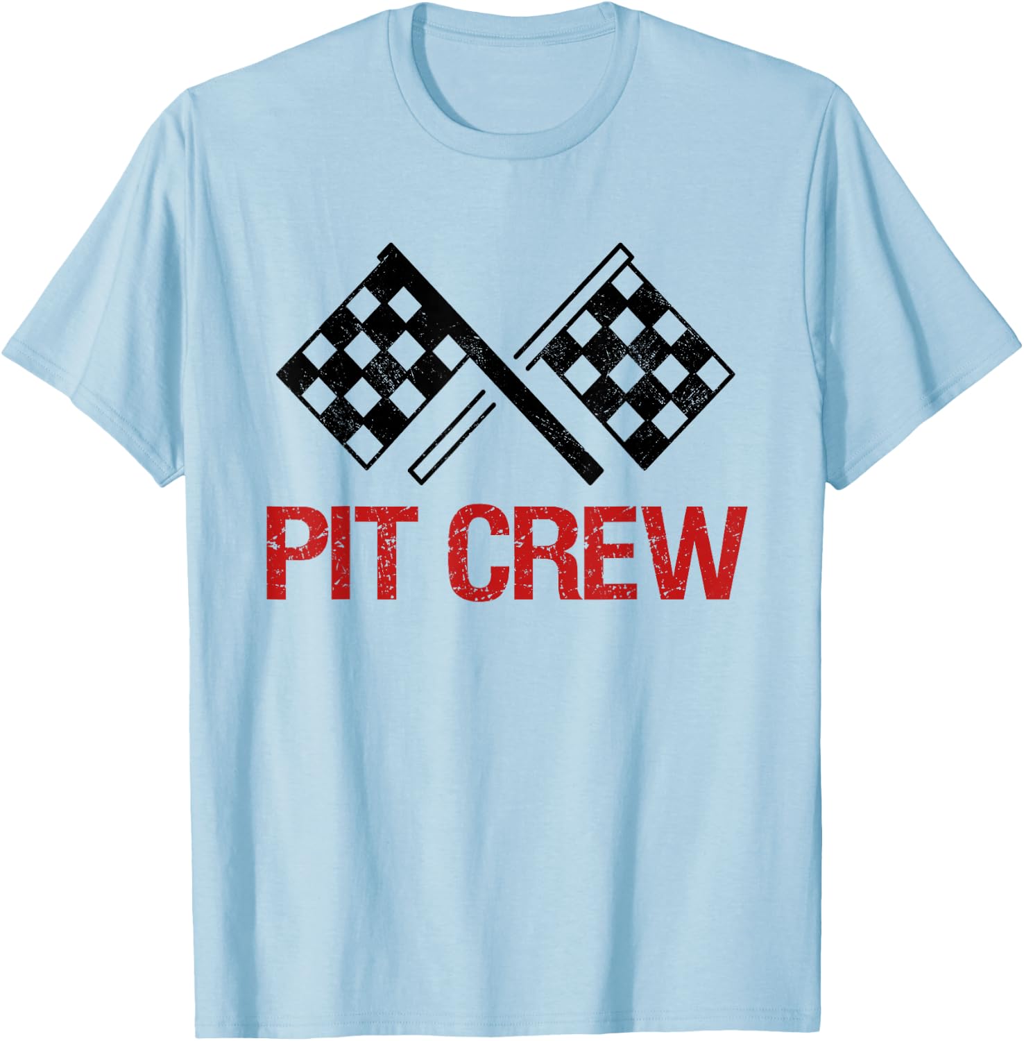 Pit Crew for Racing Car Parties T-Shirt - T-Shirt | Light Blue