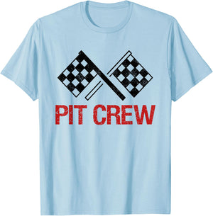Pit Crew for Racing Car Parties T-Shirt - T-Shirt | Light Blue